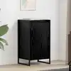 Image de Buffet Chêne Noir 43 X 36 X 75,5 Cm Bois D'ingénierie Vidaxl