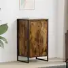 Image de Buffet Chêne Fumé 43 X 36 X 75,5 Cm Bois D'ingénierie Vidaxl