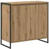 Image de Vidaxl meuble d'appoint chêne artisan 79 x 36 x 75 cm
