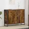 Image de Meuble D'appoint Chêne Fumé 96,5 X 30 X 75 Cm Bois D'ingénierie Vidaxl