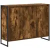 Image de Vidaxl meuble d'appoint chêne fumé 96,5 x 30 x 75 cm bois d'ingénierie