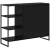 Image de Vidaxl meuble d'appoint chêne noir 96,5 x 30 x 75 cm bois d'ingénierie