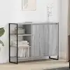 Image de Meuble D'appoint Gris Sonoma 96,5 X 30 X 75 Cm Vidaxl