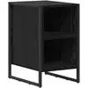 Image de Vidaxl table de chevet chêne noir 39.5 x 30 x 50 cm bois d'ingénierie