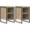 Image de Vidaxl table de chevet 2 pcs sonoma 39.5 x 30 x 50 cm