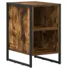 Image de Vidaxl table de chevet chêne fumé 39.5 x 30 x 50 cm bois d'ingénierie