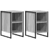 Image de Vidaxl table de chevet 2 pcs gris sonoma 39.5 x 30 x 50 cm