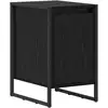 Image de Vidaxl table de chevet chêne noir 39,5 x 30 x 50 cm bois d'ingénierie