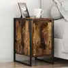 Image de Table De Chevet 2 Pcs Chêne Fumé 39,5 X 30 X 50 Cm Vidaxl