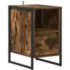 Image de Vidaxl table de chevet chêne fumé 39,5 x 30 x 50 cm bois d'ingénierie