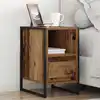 Image de Table De Chevet Avec Tiroir 2 Pcs Bois Ancien 39,5 X 30 X 50 Cm Vidaxl