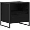 Image de Vidaxl table de chevet chêne noir 50 x 39,5 x 50 cm bois d'ingénierie