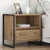 Image de Table De Chevet 2 Pc Chêne Artisanal 50 X 39,5 X 50 Cm Vidaxl