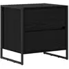 Image de Vidaxl table de chevet chêne noir 50 x 39,5 x 50 cm bois d'ingénierie