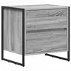 Image de Vidaxl table de chevet gris sonoma 50 x 39,5 x 50 cm bois d'ingénierie
