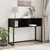 Image de Table D'appoint Chêne Noir 100 X 36 X 75 Cm Bois D'ingénierie Vidaxl