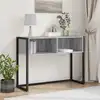 Image de Table D'appoint Gris Sonoma 100 X 36 X 75 Cm Bois D'ingénierie Vidaxl
