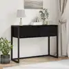 Image de Table D'appoint Chêne Noir 100 X 36 X 75 Cm Bois D'ingénierie Vidaxl