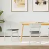 Image de Chaise De Salle À Manger 2 Pcs Blanc Et Gris Vidaxl