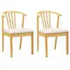 Image de Vidaxl chaise de salle à manger 2 pcs naturel et clair