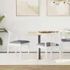 Image de Chaise De Salle À Manger 2 Pcs Blanc Et Gris Vidaxl