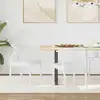 Image de Chaise De Salle À Manger 2 Pcs Blanc Et Blanc Vidaxl