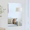 Image de Miroir Mural Rectangulaire 70 X 50 Cm Verre Trempé Vidaxl