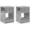 Image de Vidaxl table d'appoint 2 pcs gris sonoma 30,5 x 30 x 45 cm