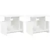 Image de Vidaxl meuble tv 2 pcs blanc 50 x 35 x 45 cm bois d'ingénierie