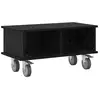 Image de Vidaxl meuble tv chêne noir 68,5 x 35 x 35 cm bois d'ingénierie