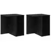 Image de Vidaxl table d'appoint 2 pc chêne noir 37 x 32 x 40 cm