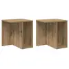 Image de Vidaxl table d'appoint 2 pcs chêne artisanal 37 x 32 x 40 cm