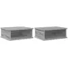 Image de Vidaxl table de chevet 2 pcs gris sonoma 40 x 31 x 15 cm