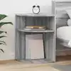 Image de Table D'appoint Gris Sonoma 39,7 X 39,7 X 60 Cm Vidaxl