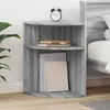 Image de VIDAXL Table dappoint gris Sonoma 397 x 397 x 60 cm - petit meuble de rangement