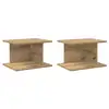 Image de Vidaxl table de chevet 2 pcs chêne artisanal 40 x 30 x 25 cm