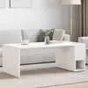 Image de Table basse - VIDAXL - 101 5 x 50 x 37 cm - Blanc - Bois dingénierie - Rangement spacieux