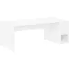 Image de Vidaxl table basse blanc 101,5 x 50 x 37 cm bois d'ingénierie