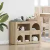 Image de Buffet Elst Chêne Sonoma 80,5 X 35 X 59 Cm Bois D'ingénierie Vidaxl