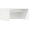 Image de Bureau mural en bois dingénierie - vidaXL - Blanc - 60x45x30 cm - Gain de place - Moderne - Facile à nettoyer
