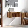 Image de Bureau Mural Bois Ancien 60 X 45 X 30 Cm Bois D'ingénierie Vidaxl