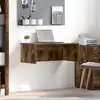 Image de Bureau Mural Chêne Fumé Bois D'ingénierie 80 X 45 X 30 Cm Vidaxl