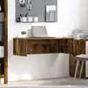 Image de Bureau Mural Chêne Fumé 100 X 45 X 30 Cm Bois D'ingénierie Vidaxl