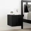 Image de Meuble Tv Mural Chêne Noir 30,5 X 35 X 30 Cm Bois D'ingénierie Vidaxl