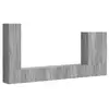 Image de Vidaxl ensemble de meuble tv mural 6 pc gris sonoma
