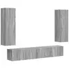 Image de Vidaxl ensemble meuble tv 3 pc gris sonoma bois d'ingénierie