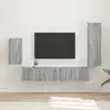 Image de Ensemble Meuble Tv 4 Pcs Gris Sonoma Bois D'ingénierie Vidaxl