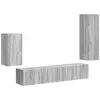 Image de Vidaxl ensemble meuble tv 4 pc gris sonoma bois d'ingénierie