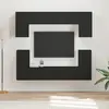 Image de Ensemble Meuble Tv Montage Mural 5 Pcs Noir Bois D'ingénierie Vidaxl
