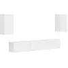 Image de Vidaxl ensemble meuble tv 5 pc blanc brillant bois d'ingénierie